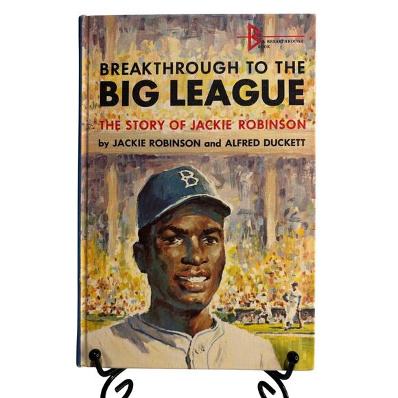None and/or Unknown Other - VTG 1965 Breakthrough to the Big League, the Story of Jackie Robinson, HC, VG